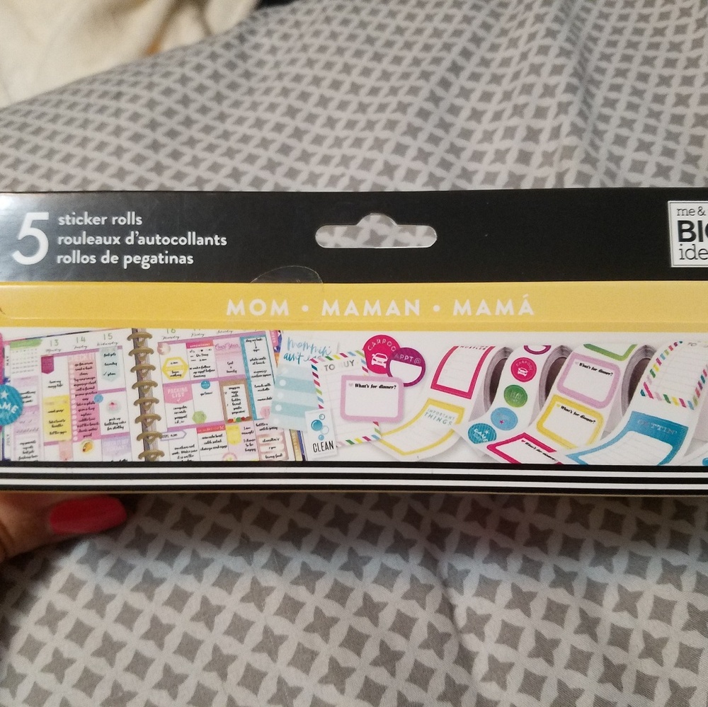 happy planner sticker rolls - mom theme